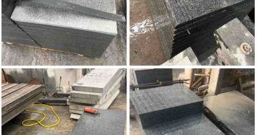 白城 芝麻黑地铺石材