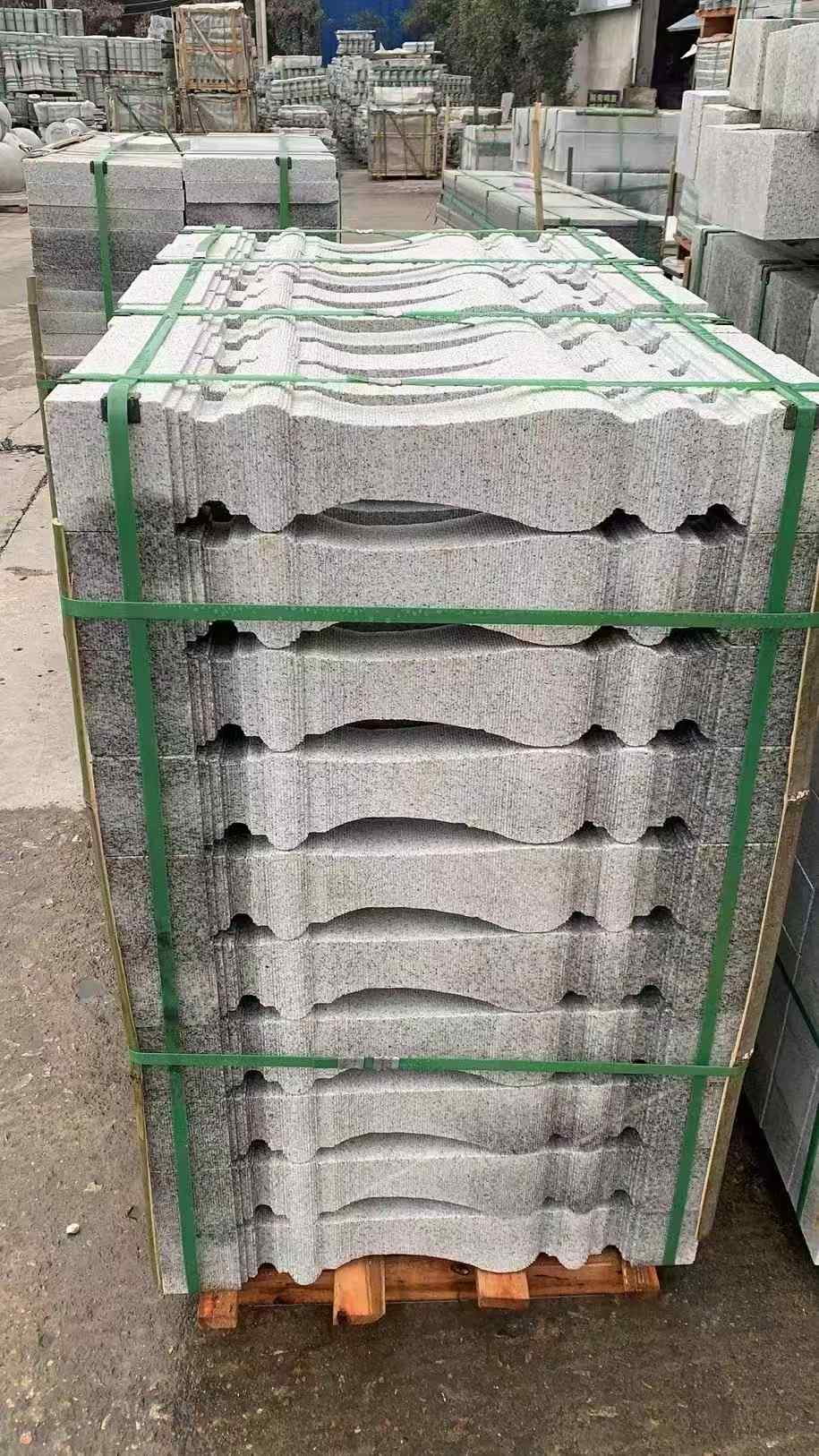 白城 芝麻白方形拉丝面，栏杆花瓶柱