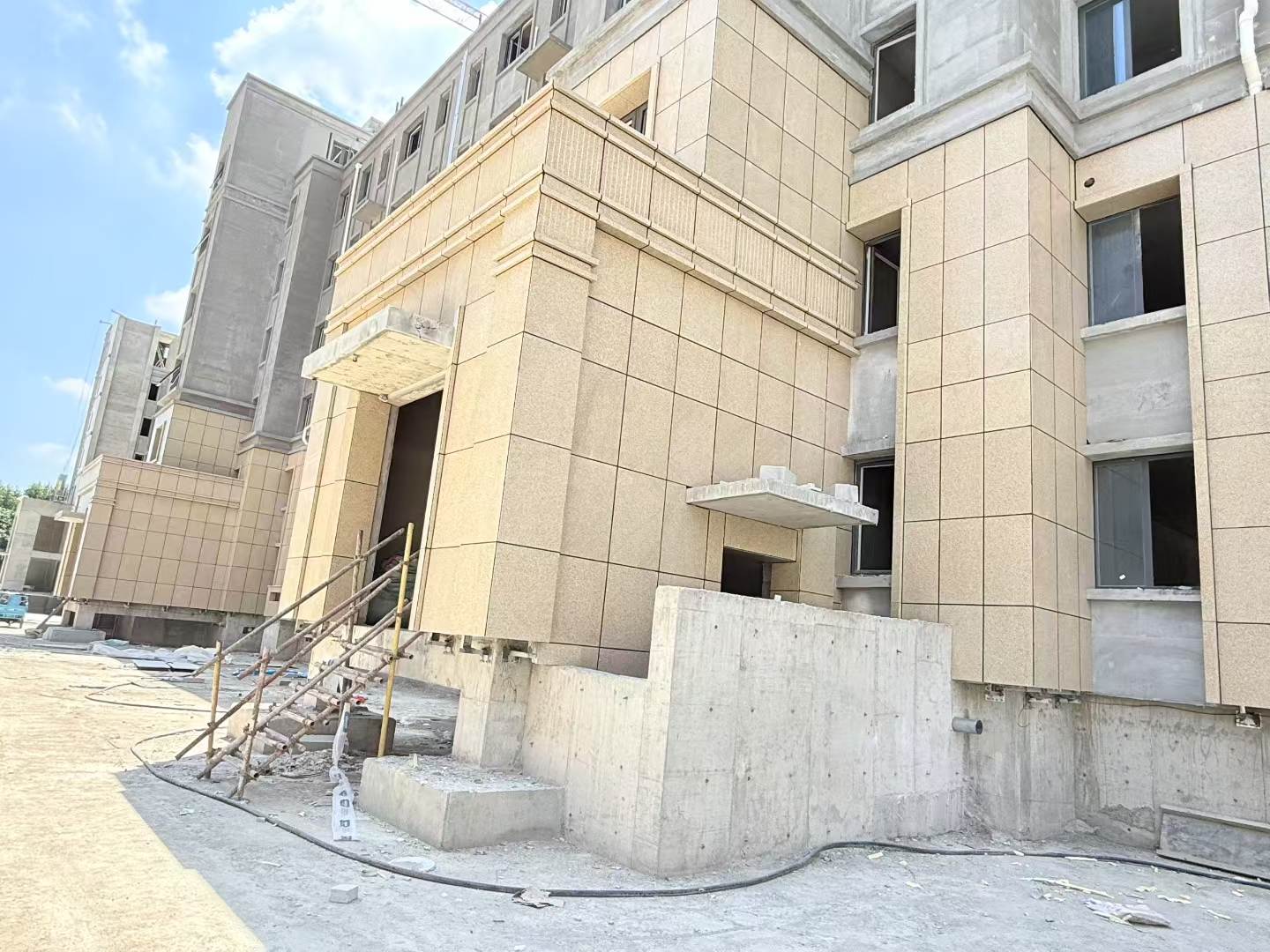 白城 黄金麻干挂，工地实拍