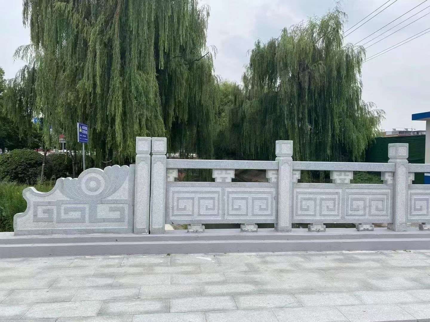 白城 芝麻灰桥栏杆、河道栏杆安装效果